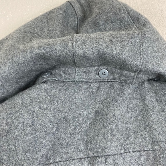 Calvin Klein Hooded Wool Quilted Lined Peacoat Gray 8 - Picture 6 of 11